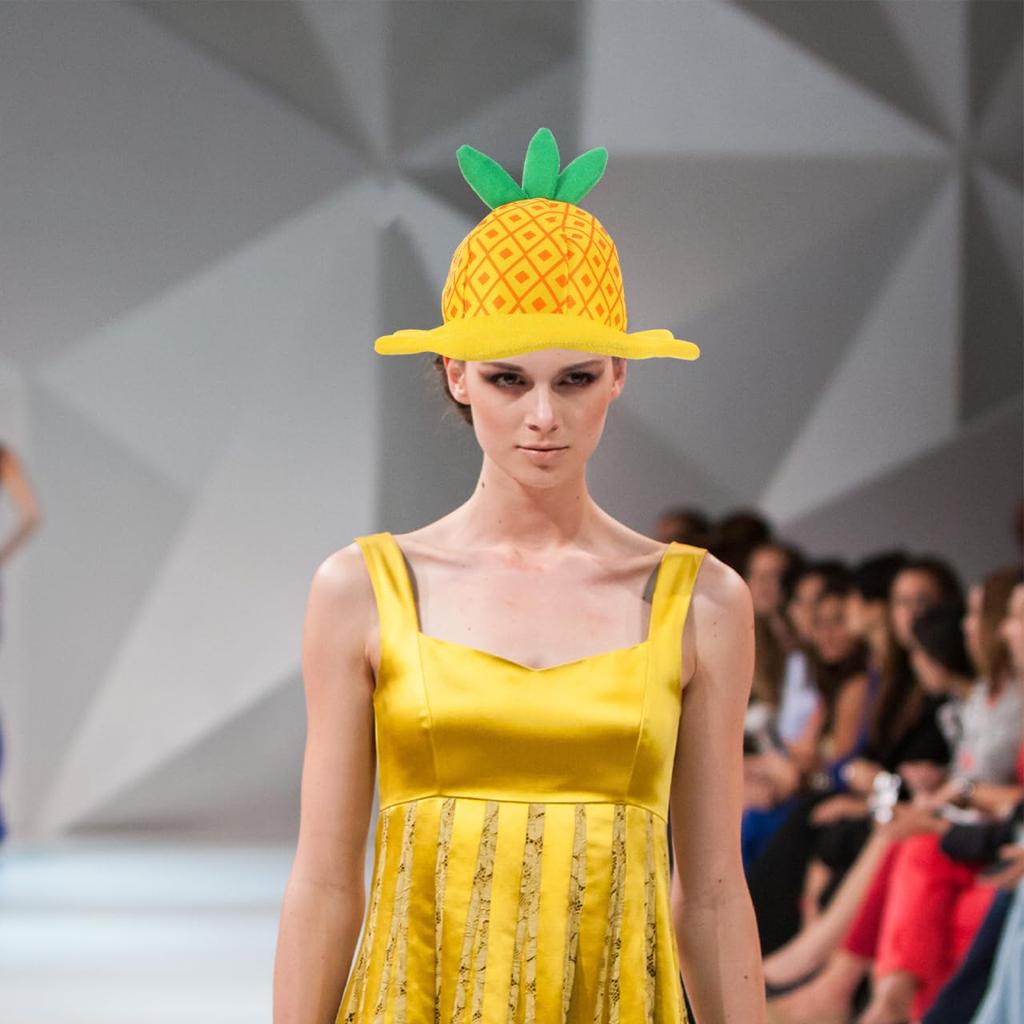 PACKOVE Pineapple Fruit Cute Costume Soft X X Adult Party Perfect for Halloween and Events Hat, Headpiece, Accessory, Material, 13.78 12.80 12.60