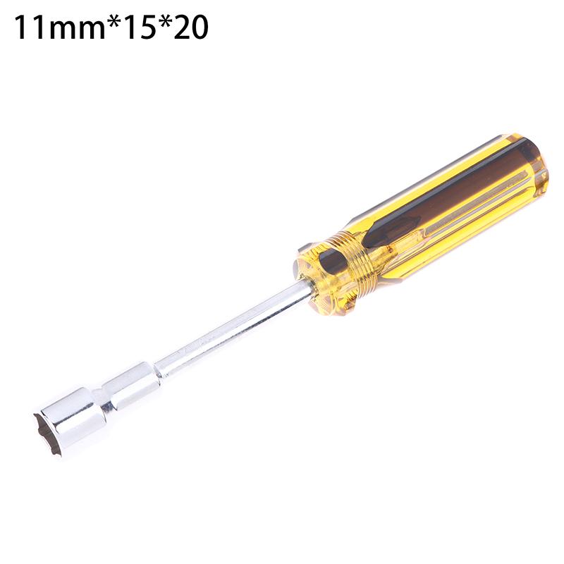4/5/5.5/6/7/8/9/10/11/12/13/14mm Hex Socket Head Handle CRV Shaft Nut Screwdriver Nut-wrench M3 M4 Screwdriver Casing Batch Hand