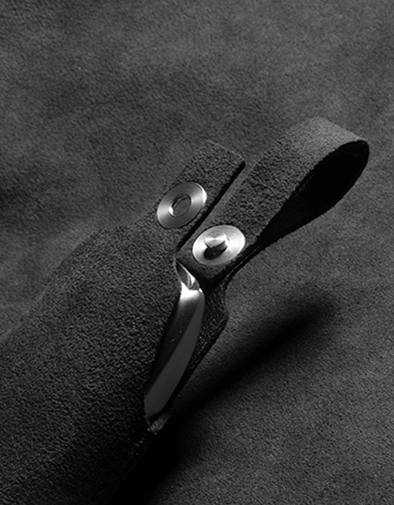 Luxury Suede Car Key Case with Buckle for BYD Tang - DMI Glory Edition, DMP
