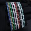 2026 Light Luxury Full Diamond Fading Elastic Bracelet Inlaid with 3A Zircon Premium Jewelry Tennis Bracelet