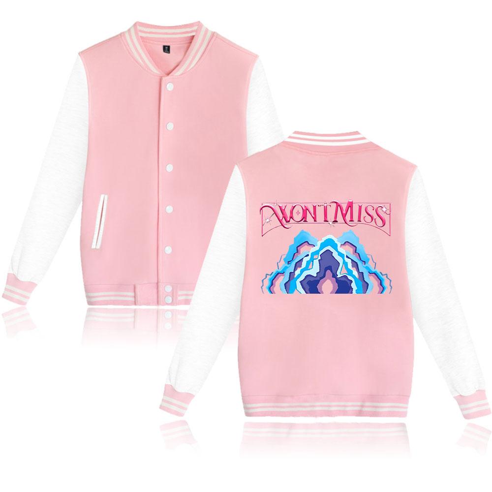 

Унисекс Мода для Поклонников K-Pop Охотники на Демонов Мультяшный Принт Бейсбольная Толстовка Женская Мужская Куртки для Спорта на Открытом Воздухе XXS розовый