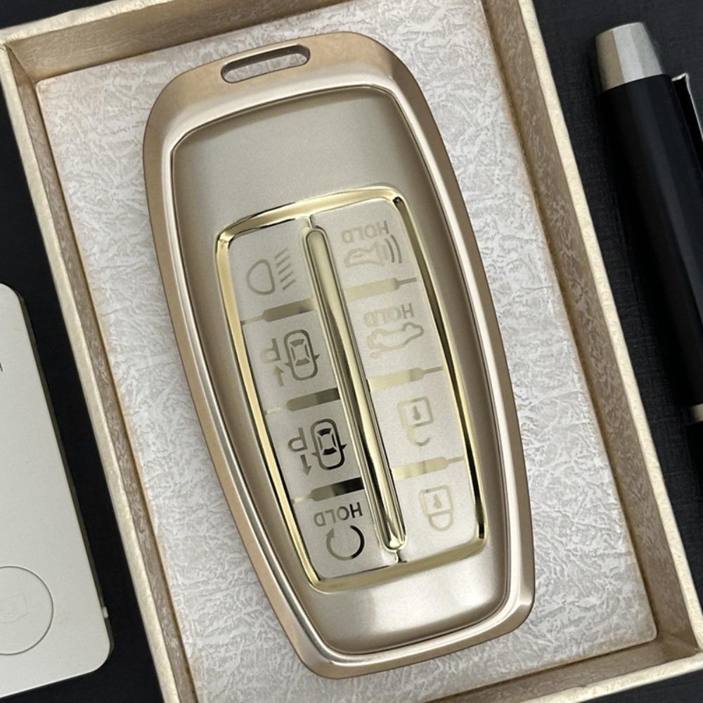 Hliníková kovová krytka pouzdra na klíče od auta pro luxusní vozidla Hyundai Genesis GV70 GV80 GV90