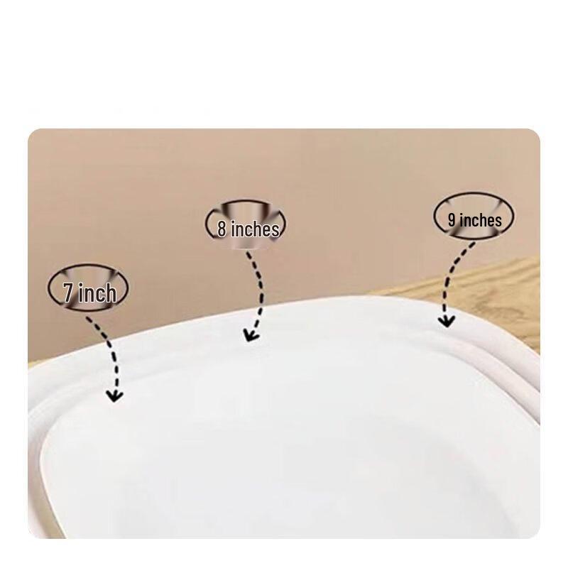 ZISIZ Rice Husk Disposable Square Plates