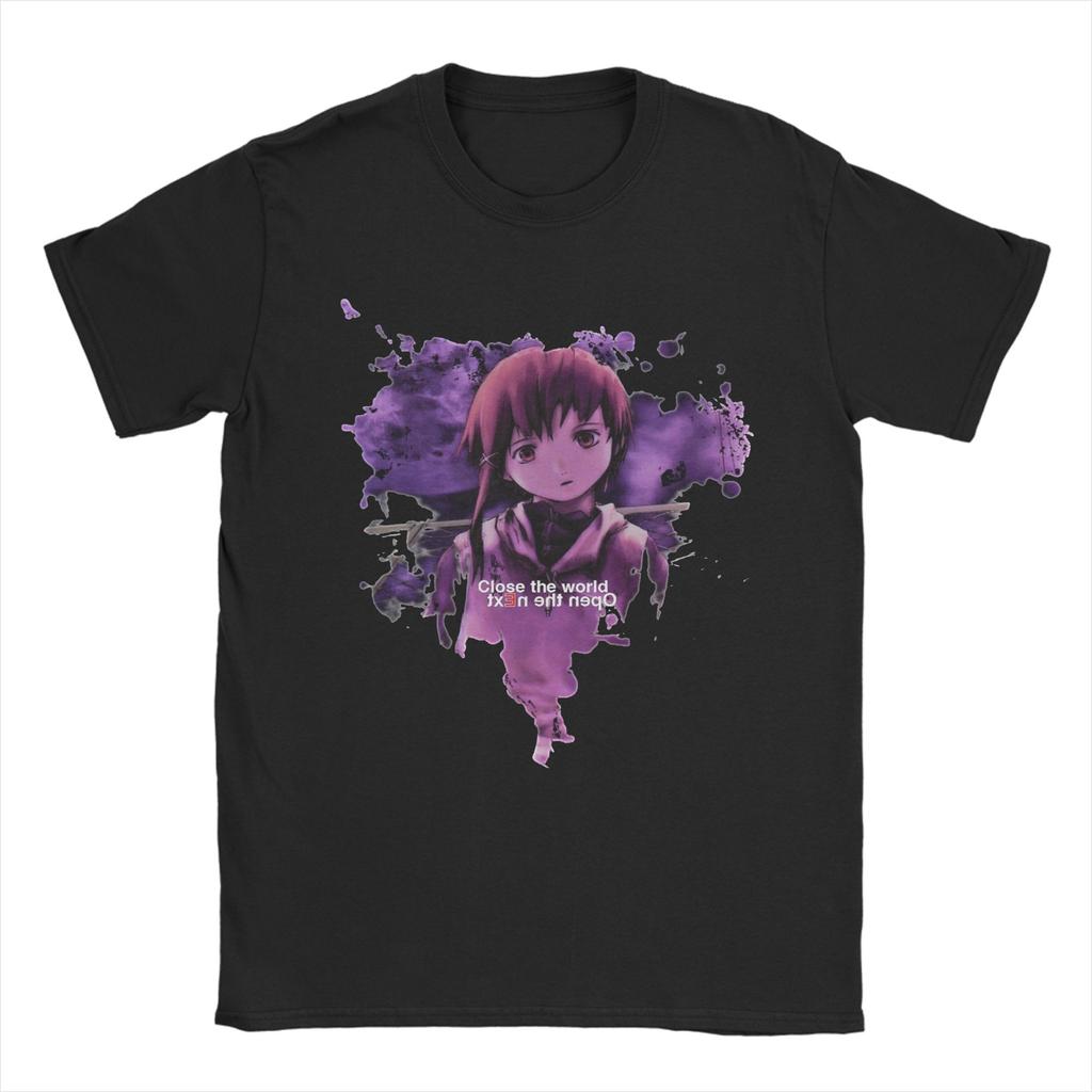 Serial Experiunisexts Lain Classic TShirt T Shirts Unisex Unisex Cotton Humorous TShirt O Neck Tees Short Sleeve Clothing Big Size