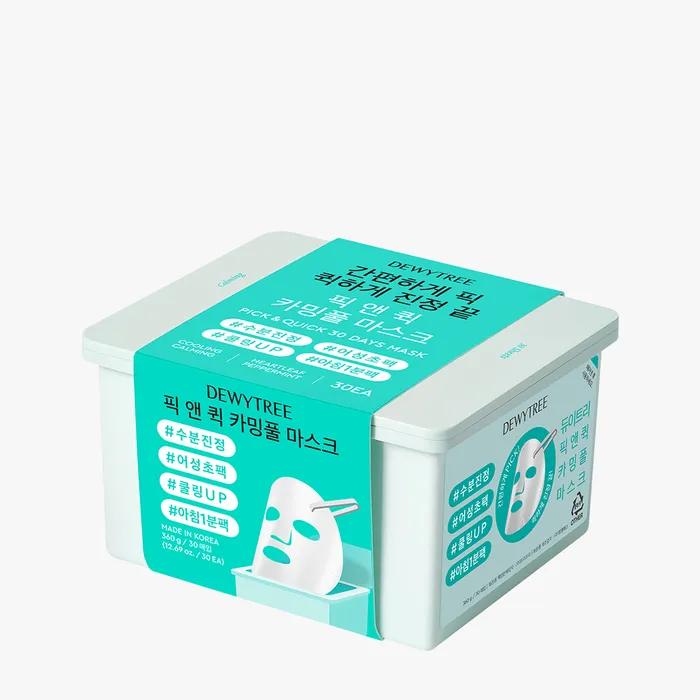 Pick & Quick Calming Full Mask Pack 30 Sheets