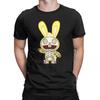 Bright Yellow Rabbit Art Graphic 100% Cotton T-Shirt Happy Tree Friends Tees Tops For Men