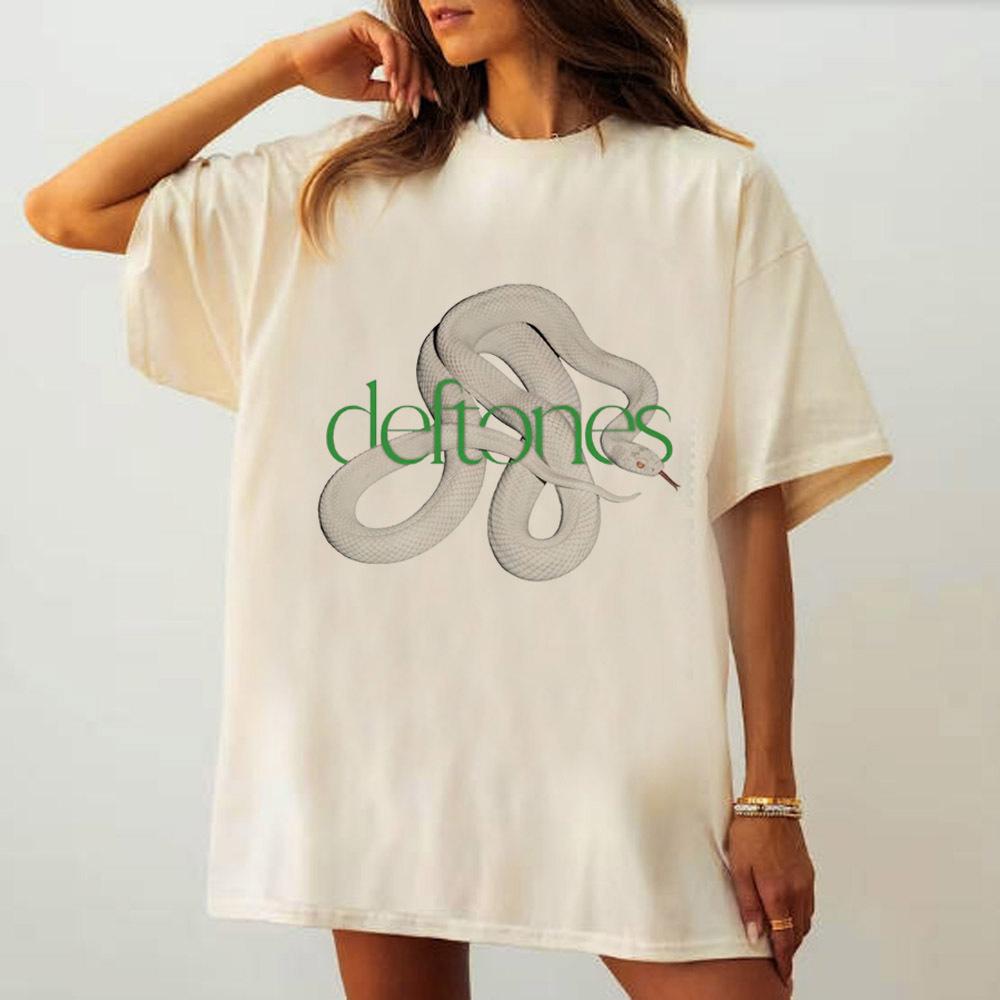 Deftones Tshirt Women Y2k Classic Kawaii Graphic Gothic Vintage Tshirt Pop Culture Aesthetic Hip Hop Classic Kawaii Digital