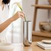 U-Shaped Flower Vase Modern Stainless Steel Minimalist for Desk