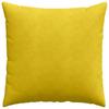 Sofa Cushions 2 pcs Yellow 60 x 60 cm Cord Fabric