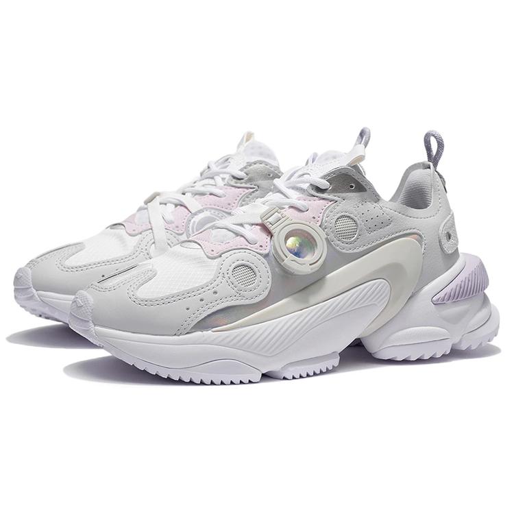 New LiNing Nebula M1 Low Top Athletic Shoes Women's Gray AGCR226-4