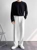 Men's Spring Japanese-Style Casual Black Wide-Leg Trousers 
