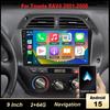 For 2001-2006 Toyota RAV4 Android 15 Car Navigation 9-inch Built-in CarPlay + Android Auto / 2 + 64G + AHD Camera + Microphone