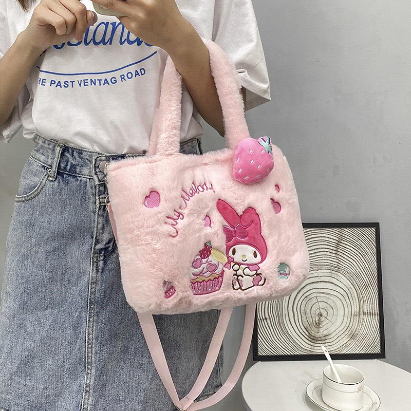 New Cute Plush Handbag: Versatile Spring/Summer Cartoon Fashion