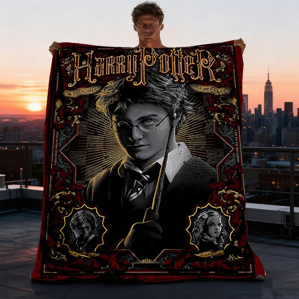 1pc Harry Potter Outdoor Soft Blanket Ultra Plush, Warm, Versatile, and Easy Care for Camping, and