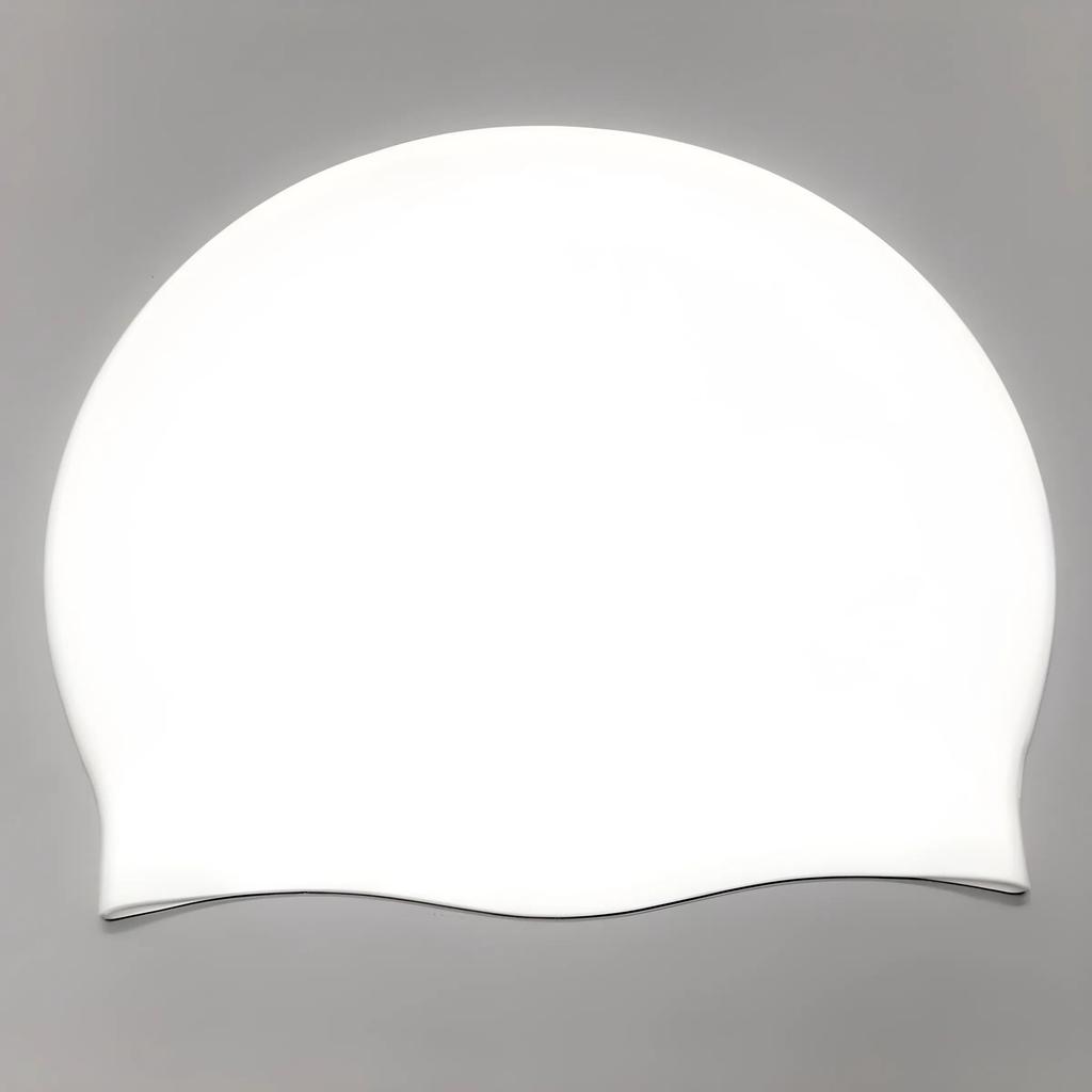 Non-Toxic Swimming Cap Silicone Waterproof Swimming Cap Flat Ear Protection Cap Solid Colour Plain Men'S And Women'S Swimming Cap Child