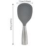 Stainless Steel Handle Silicone Rice Spoon Non-stick Anti Scalding Rice Shovel Heat-resistant Household Canteen Serving Spoon