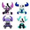 Plush Blue Double-Horned Cow Doll Toy