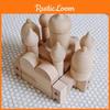 Wooden Early Education Castle Building Blocks For Kids With Natural Finish For Cognitive Development