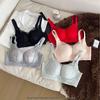 Medium-Thick Women's Underwire-Free Push-Up Bra with Side Support and Breathable Comfort