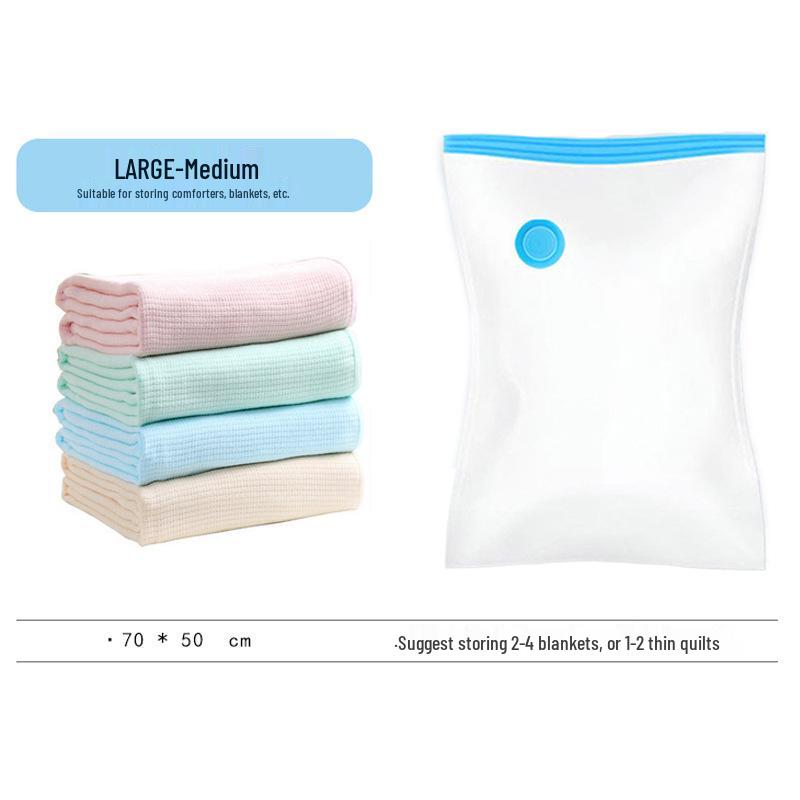 Vacuum Compression Bag for Quilts, Clothes, and Down Jackets - Space-Saving Travel Solution