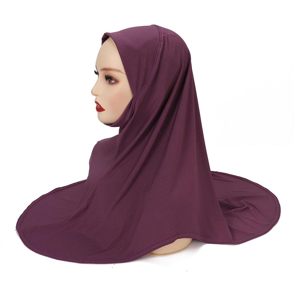 Malaysia Headwraps Caps Turban Ramadan For Fashion Women Muslim Instant Hijab One Piece Shawls Headband Khimar Scarf Femme