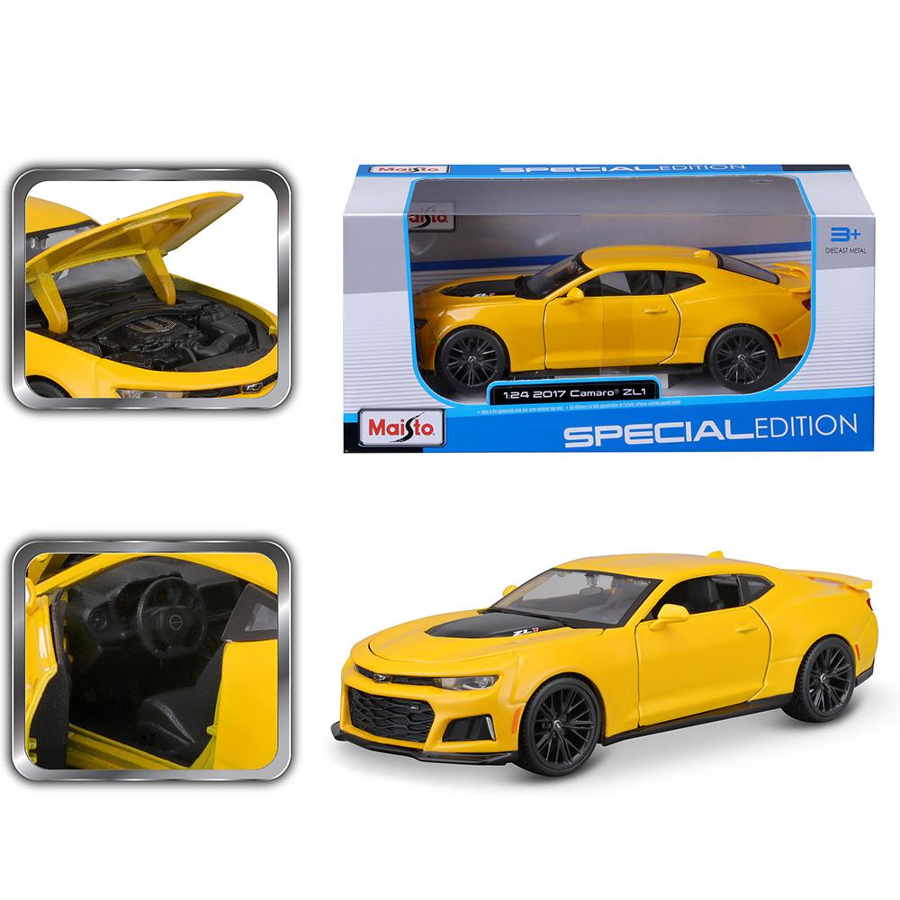 Maisto 1:24 New 2017 Chevrolet Camaro ZL1 simulation alloy car model crafts decoration collection toy tools gift