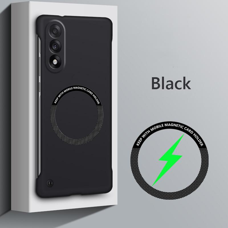 

Безрамочный Магнитный Тонкий Чехол для Magsafe для OnePlus Nord 5 Nord5 CE5 5G Беспроводная Зарядка Жесткая Задняя Крышка OnePlus Nord CE5 чёрный