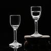 12pcs Set 25ml Goblet Shot Glass Tall Footed Cups Small Champagne Glass Transparent Creative Wine Cups Set Wine Spirits Glasses