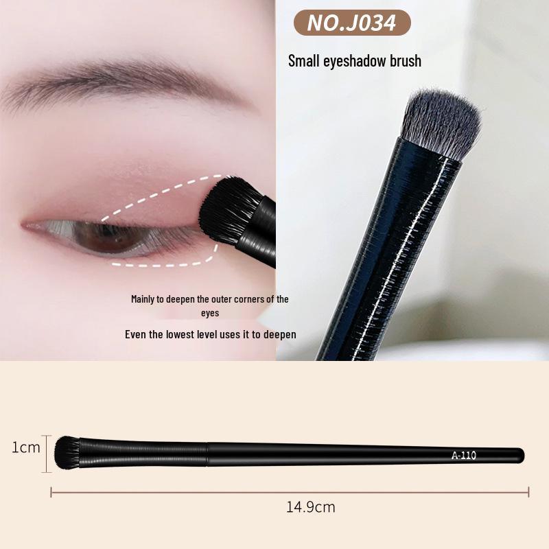 JONBOS Wooden Handle Blending & Highlight Makeup Brush Set