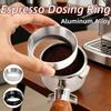 Aluminum Alloy Coffee Dosing Ring Rust Resistant Anti-spill Easy Wash for Coffee Enthusiasts Home Cafe Bar Accessories