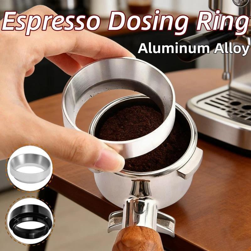 Aluminum Alloy Coffee Dosing Ring Rust Resistant Anti-spill Easy Wash for Coffee Enthusiasts Home Cafe Bar Accessories