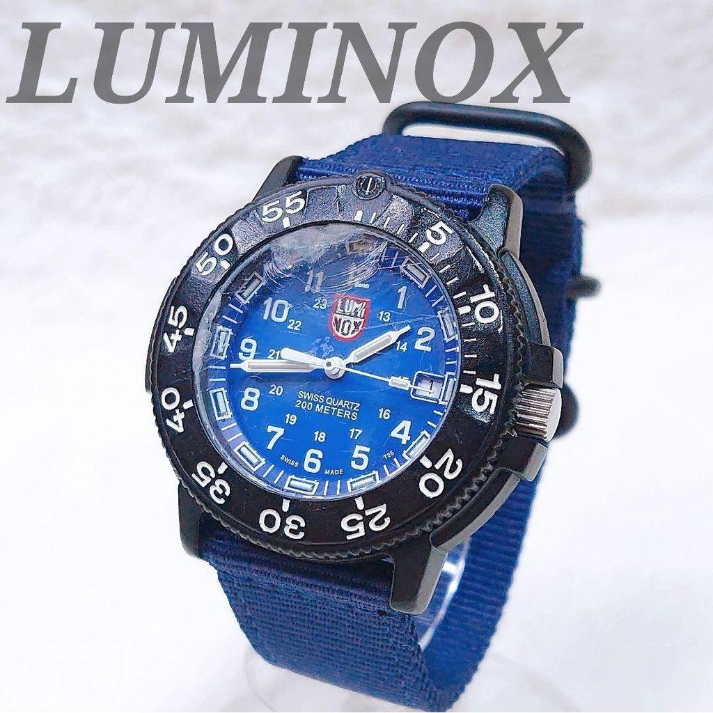 Used Working Item LUMINOX NAVY SEAL Navy Seals 3000/3900 V3 Blue Blue Dial Luminox