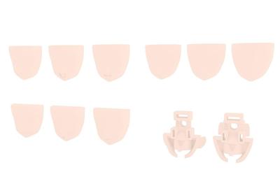Kotobukiya Megami Device M.S.G 04 Face Set for Chaos & Pretty, Skin Color B, Approximately 19mm Tall, 1/1 Scale Plastic Model
