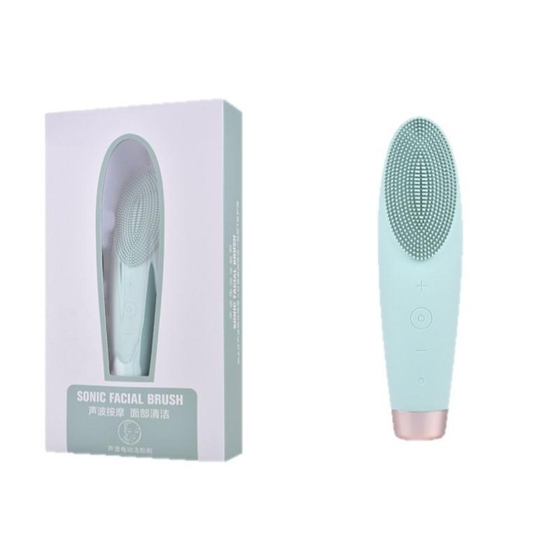 

7-скоростная перезаряжаемая силиконовая щетка для умывания лица – глубокое очищение пор и устройство для инфузии сыворотки