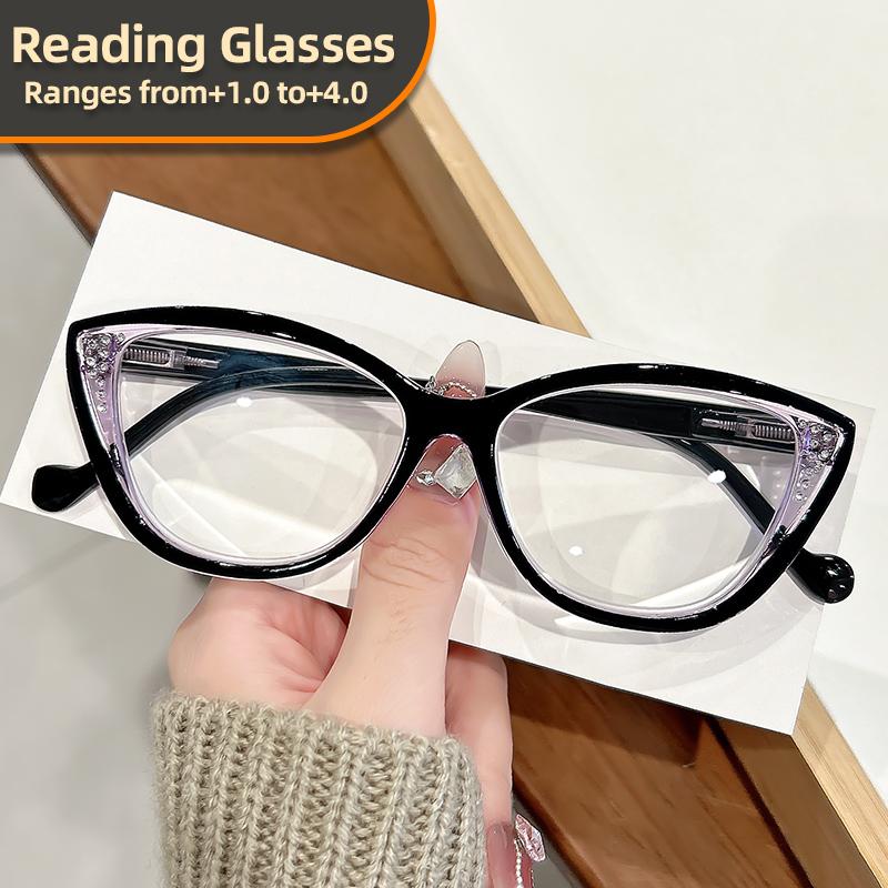 New trendy and fashionable reading glasses, cat-eye, cross-border reading glasses for women from Europe and America