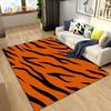 3D Stripe Tiger Print Pattern Area Rug Large,Carpet Rug for Living Room Bedroom Kitchen Doormat Decoration, Non-slip Floor Mat
