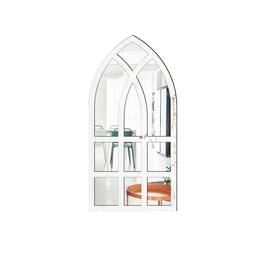 

Креативный акцент для комнаты, акриловая зеркальная наклейка, украшение для окна и стены белый