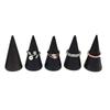 5Pcs Cone Shape Rings Holders Display Stands Single Finger Rings Showcase Stand
