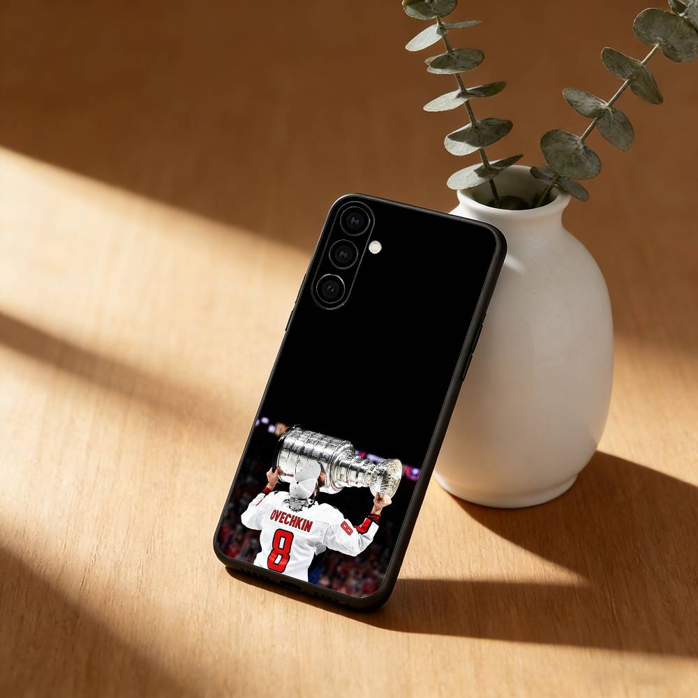 ice hockey A-Alex Ovechkin 8 Phone Case For Samsung GalaxyA13,21s,22,31,32,52,53,71,72,73,Soft Black Cover