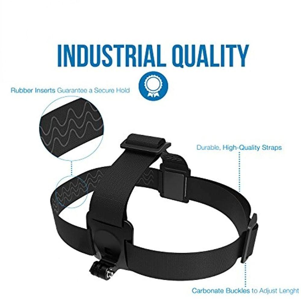 Camera Head Band Head Strap Mount Elastic Anti-slip Camera Accessories for GoPro Hero 12 11 10 9/SJCAM/AKASO/Insta 360/DJI Osmo