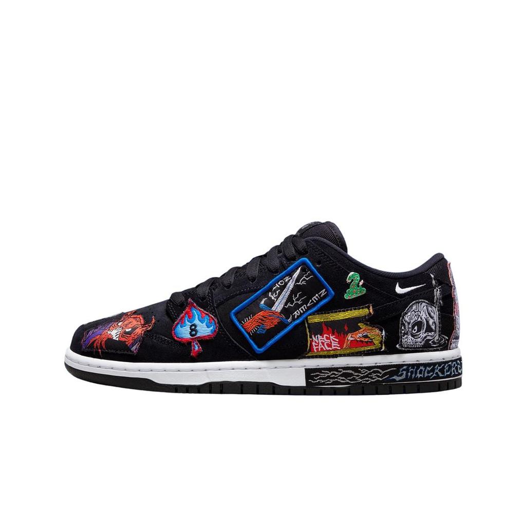Купить Nike x Neckface SB Dunk Low Pro Black DQ4488-001 Мужские кроссовки |  Joom