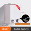 Punch-Free Retractable Clothesline Hotel Wall Hanging Clothes Drying Rack Indoor Steel Wire Invisible Organiser Laundry Hanger