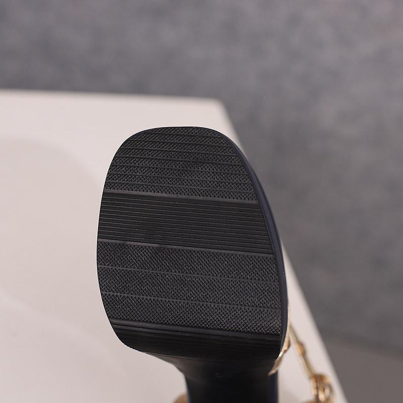 Women's High-heeled Sandals Spring and Summer New Sexy European and American Style Waterproof Table Thick Heel Large Size Roman Sandals