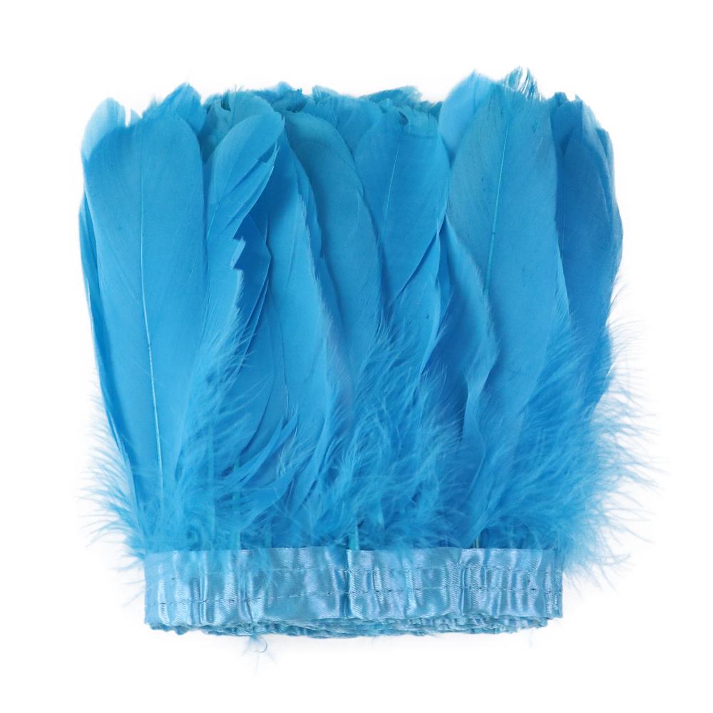2M/5M/10M White Real Goose Feather Trims Width 15-20cm Goose Feather Ribbon Dyed Clothes Party DIY Craft Dress Sewing Accessory