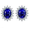 Sterling Silver S925 Zircon Six-Claw Earrings for Women