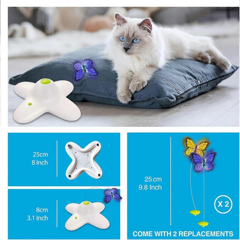 All for Interactive Butterfly Toys, Kitten Toys, For Indoor Cats