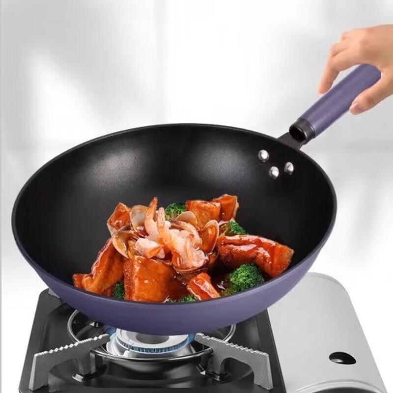 KSISE Purple Aura Non-stick 3-Piece Cookware Set