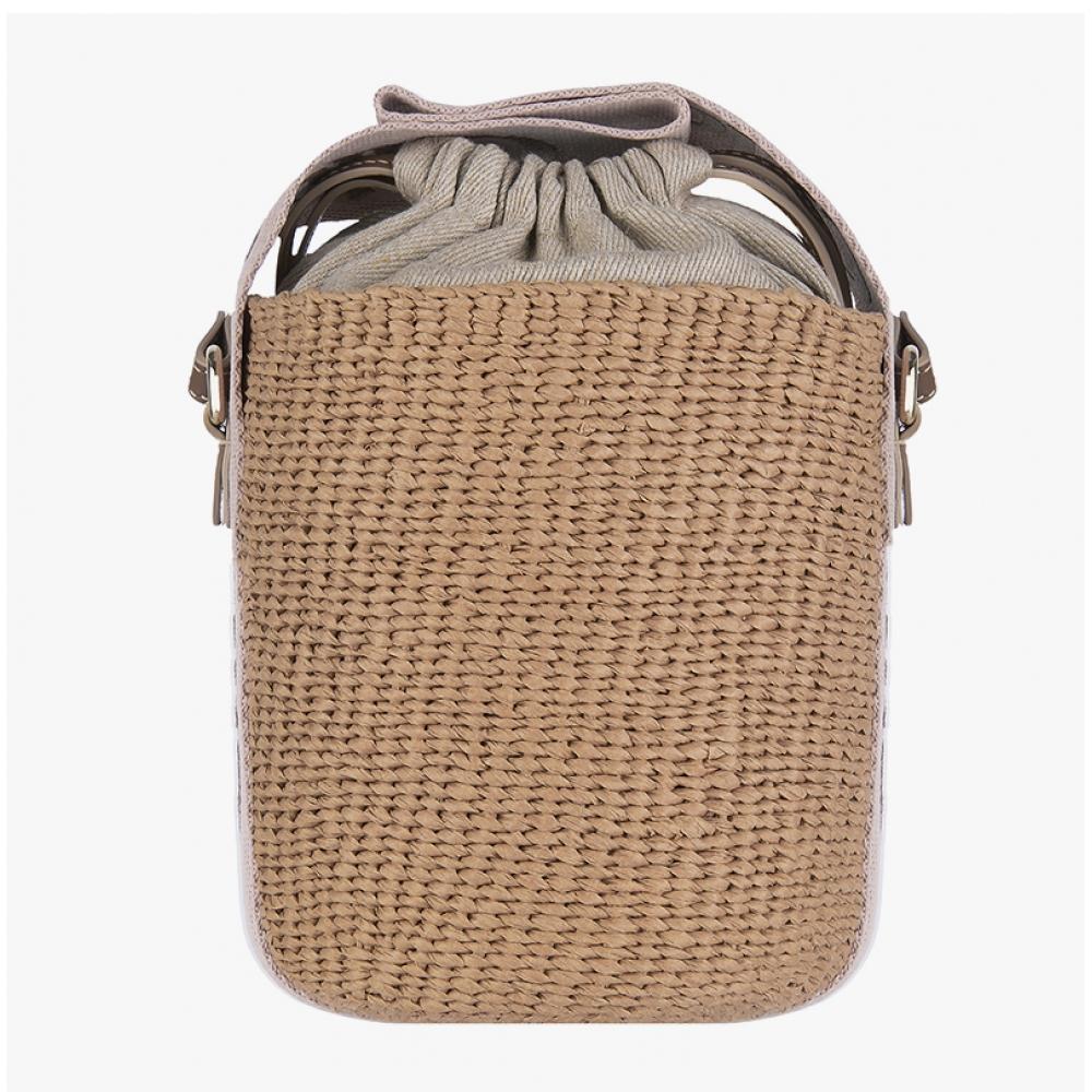 Chloe Woody Small Basket Bucket Shoulder Bag Chc23as381l18