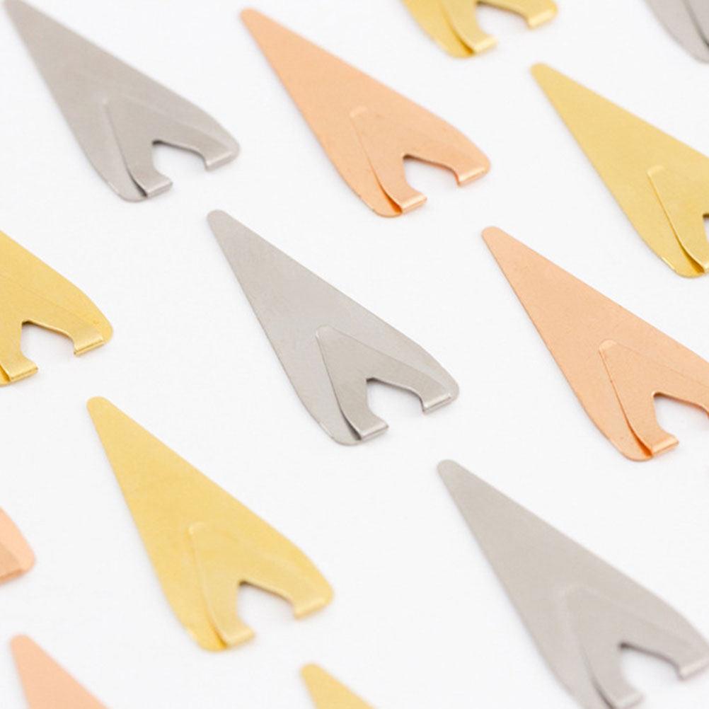 12Pcs Creative Colorful Bookmarks Clips Lightweight Metal Bookmark Clamps for Students Reading Planner Journal Decoration School