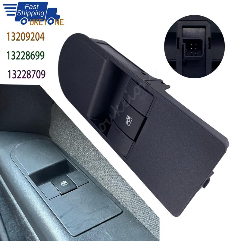 

For Opel Vauxhall Astra H Zafira B 2004-2016 Front Right Electric Window Control Switch Lifter Button 13228699 Car Accessories